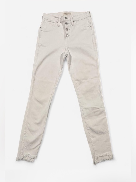 Madewell Denim - Madewell 10” High Rise Skinny Button-Fly Jeans with Frayed Hem